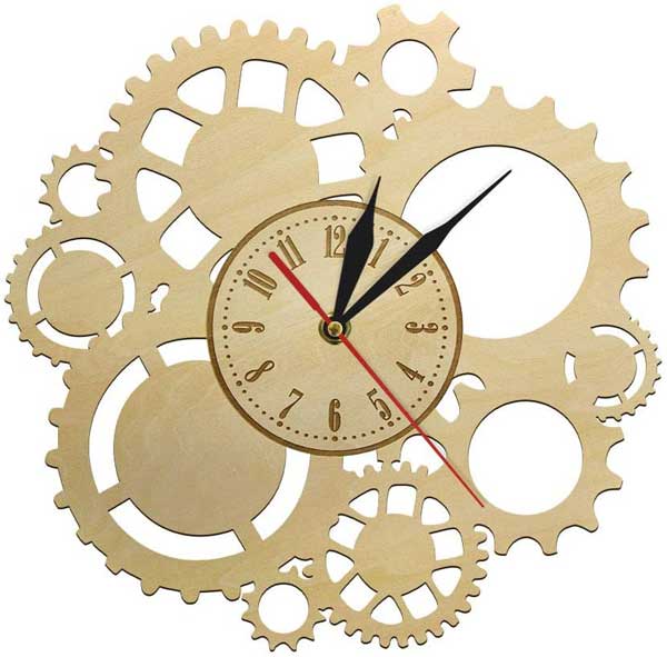planteary-gears-wooden-wall-clock